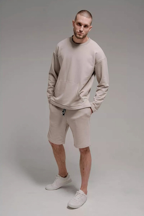 Свитшот оверсайз PUNCHER 5505Б серый