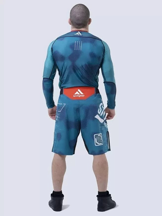 Шорты iamfighter BLUE OCEANIC Neon