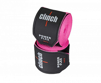 C239 Бинты боксерские Clinch Boxing Hand Wrap Power Flex розовые