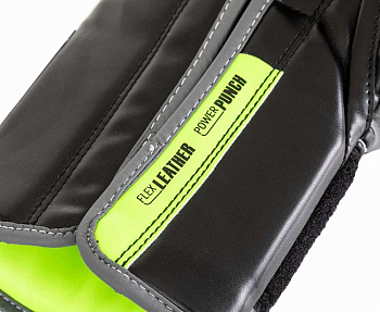 C184 Перчатки боксерские Clinch Contender черно-серые