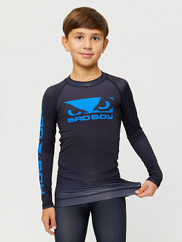 Детский Рашгард Bad Boy Origin New Rashguard Long Sleeves черный/синий