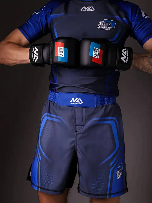 Шорты NEW ARMOR СОЮЗ ММА синий