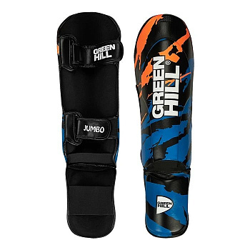 SIJ-2166 Защита голень-стопа JUMBO черно-синяя