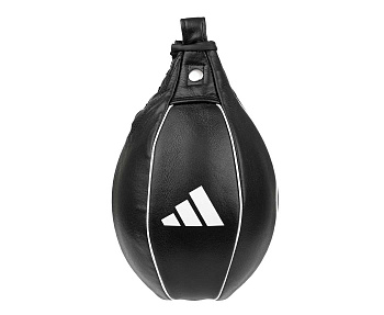adiBAC091 Груша пневматическая скоростная Speed Striking Ball Leather черная (размер 15 х 23 см)