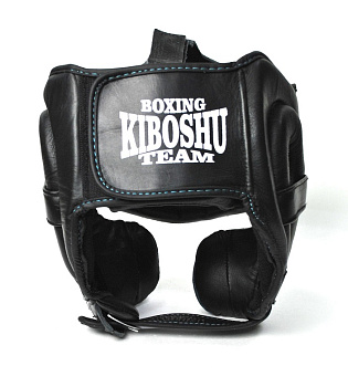 31-71 Kiboshu Шлем защита щек Prof 2/Черный с зеленым/Кожа