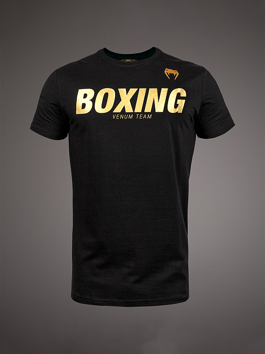 Футболка VENUM BOXING VT черн/золот.