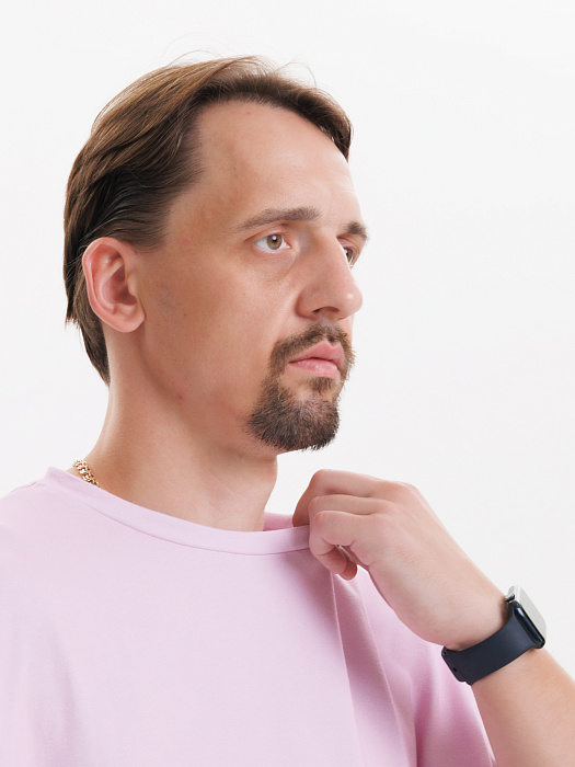 Футболка PUNCHER Motorcycle розовая