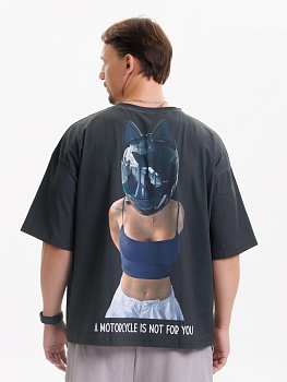 Футболка PUNCHER Motorcycle черная