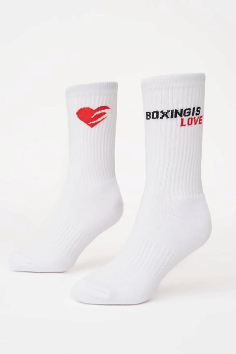 Носки Boxing Is Love Crew (Белый, M)