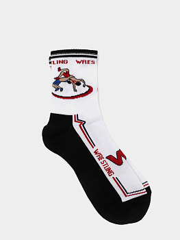 ISL0061 IMERA "WRESTLING" носки муж. спорт. белые