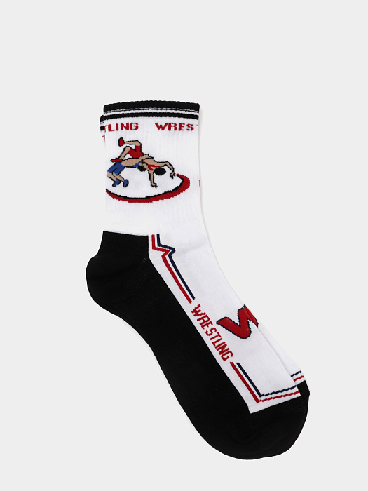 ISL0061 IMERA "WRESTLING" носки муж. спорт. белые