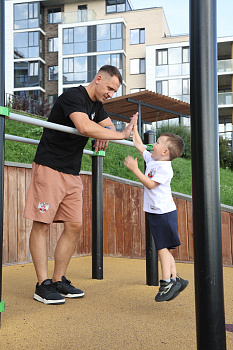 Комплект детский Футболка+Шорты ФБ России (бел., син.)