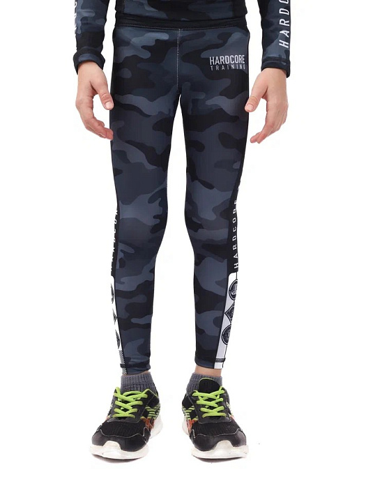 Детские компрессионные штаны Hardcore Training Cow Camo