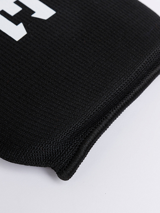 Защита голень-стопа Rage черный с белым эласт. ткань