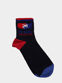 ISL0139 IMERA "RUS WRESTLING" носки муж. т.синий 