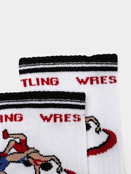 ISL0061 IMERA "WRESTLING" носки муж. спорт. белые