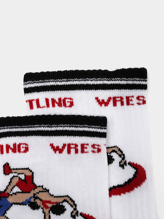 ISL0061 IMERA "WRESTLING" носки муж. спорт. белые