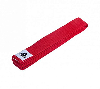 adiB220 Пояс для единоборств Club красный