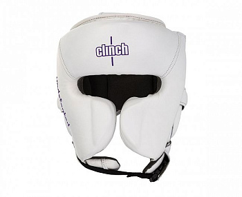 C162 Шлем боксерский Clinch Undefeated белый
