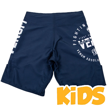 Детские ММА шорты Venum Signature Navy Blue (14 лет)