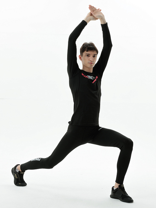 Компрессионные штаны Puncher Logo 5.0 black