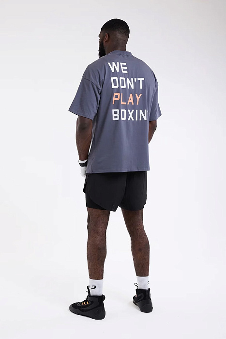 ФУТБОЛКА WE DON'T PLAY BOXING BOXRAW Темно-серый