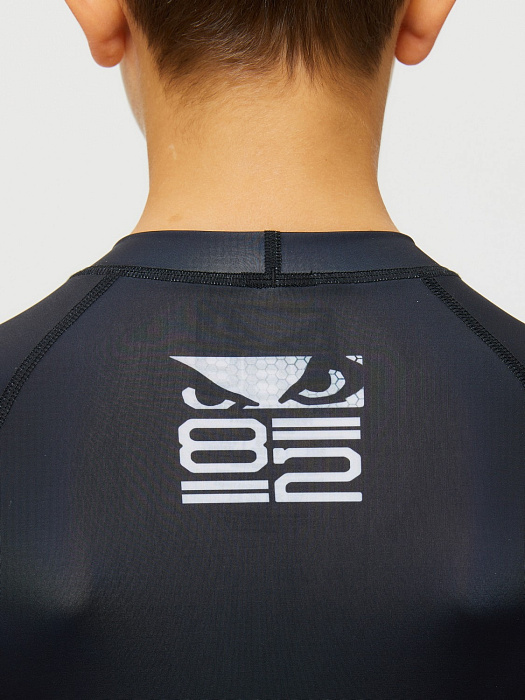 Детский Рашгард Bad Boy Origin New Rashguard Long Sleeves черный/белый 