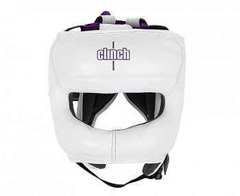 C160 Шлем боксерский с бампером Clinch Undefeated белый