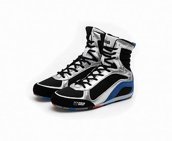 C416 Боксерки Clinch Olimp LE 2.0 черно-серебристо-сине-красные NEW