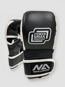 Перчатки NEW ARMOR СОЮЗ ММА PRO Черный