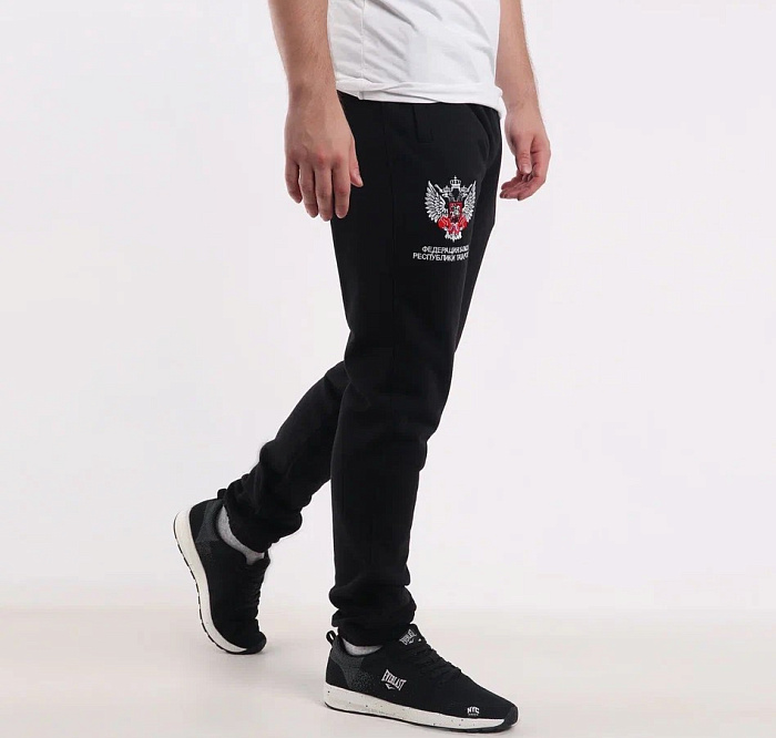 Штаны спортивные Вышивка ФБ РТ черные