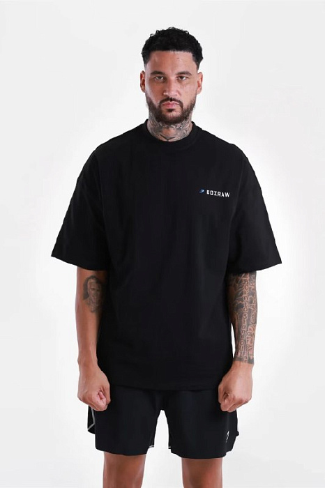 Футболка We Don't Play Boxing Черный Голубой