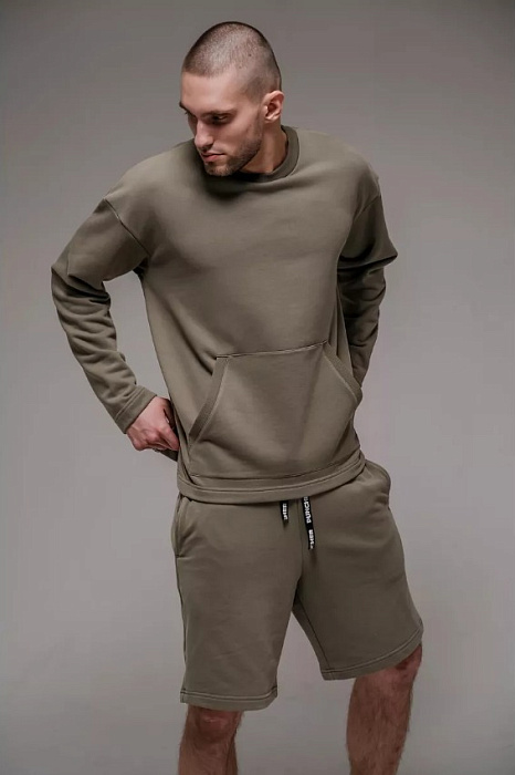 Свитшот оверсайз PUNCHER 5505Б оливковый