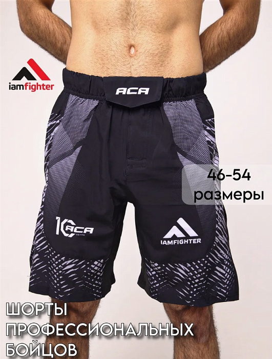 Шорты I Am Fighter ACA mma серые