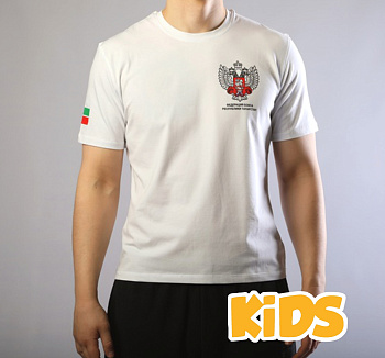 Футболка ФБ РТ 2.0 белая детская хб эл