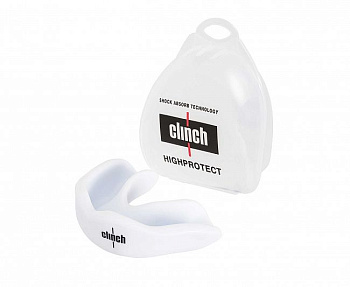 C511 Капа одночелюстная Clinch Competition Single Layer Mouthguard белая (размер Senior)