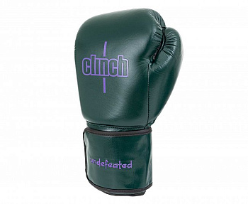C161 Перчатки боксерские Clinch Undefeated темно-зеленые