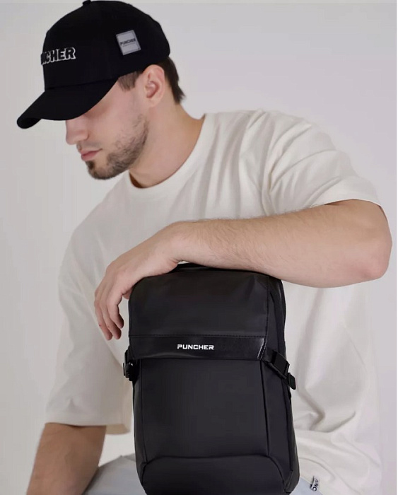 Сумка-рюкзак слинг черный 1012