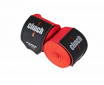 C239 Бинты боксерские Clinch Boxing Hand Wrap Power Flex красные