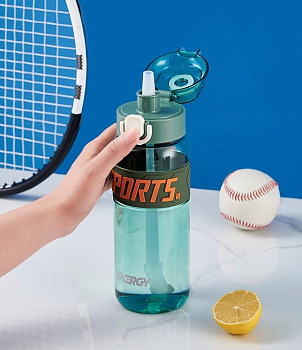 Бутылка для воды SPORTS, 850 мл, черный