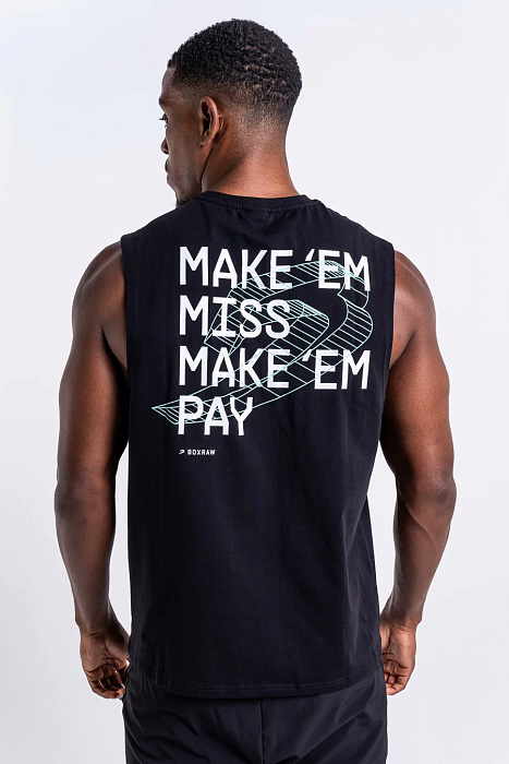 Майка Make 'Em Miss Черный BOXRAW