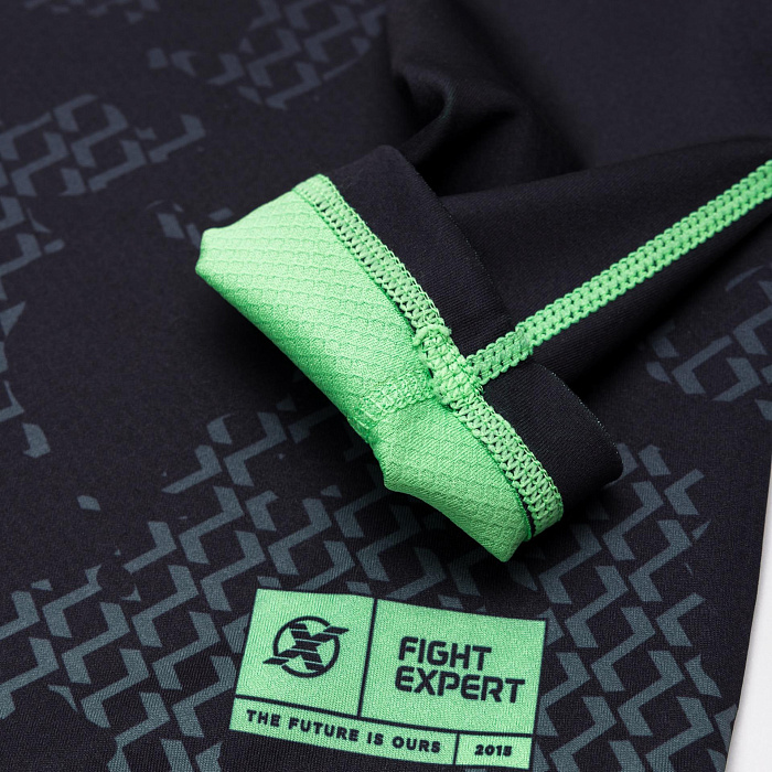 Рашгард с коротким рукавом FIGHTEXPERT COMBAT Black / Green