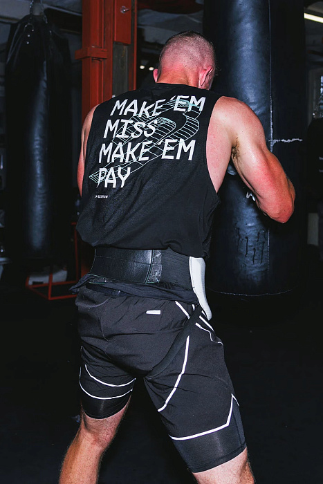 Майка Make 'Em Miss Черный BOXRAW