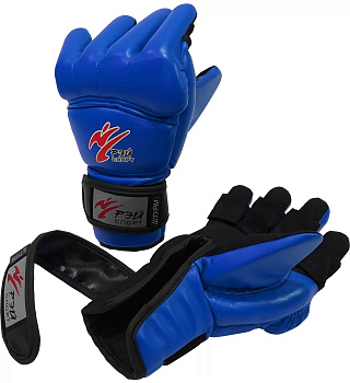 Перчатки-краги для АРБ ШТУРМ, искожа, синий