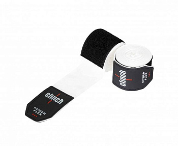 C239 Бинты боксерские Clinch Boxing Hand Wrap Power Flex белые