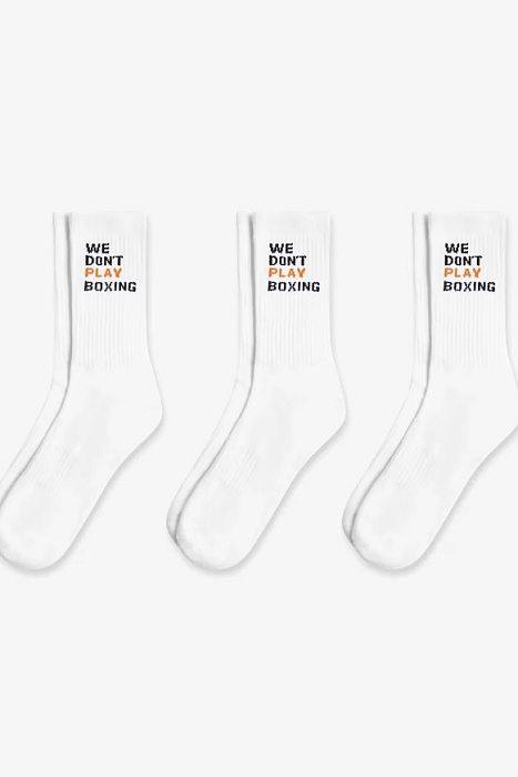 Носки We Don't Play Boxing (3 пары) (Белый, M)