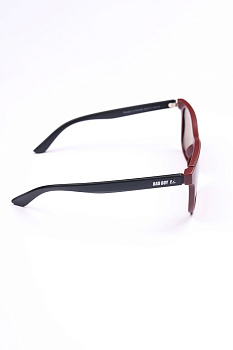 Очки Bad Boy солнцезащитные поляризованные черные с чехлом, коричневый