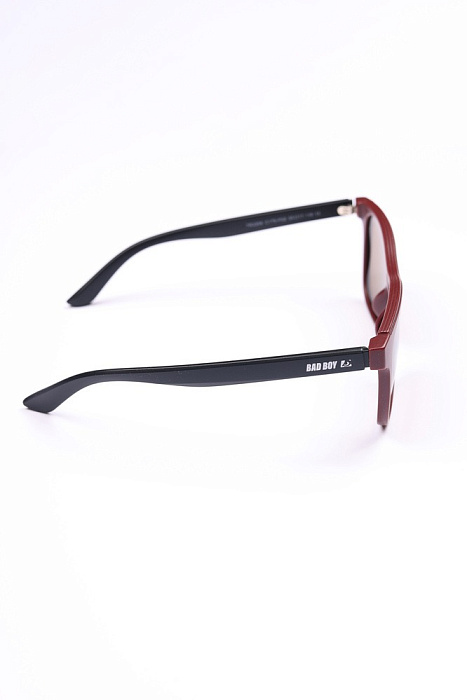 Очки Bad Boy солнцезащитные поляризованные черные с чехлом, коричневый