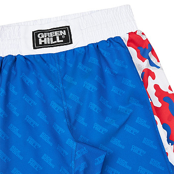 KBT-2089 Брюки для кикбоксинга синие