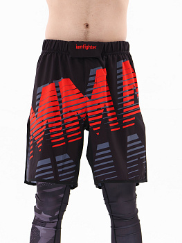 Шорты I Am Fighter MMA red